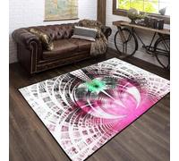 Struttura Multicolore Della Pittura Astratta 3D Stampa Moquette, Morbido Velluto Shaggy Tappeto Per Cameretta, Living Room Area Rug, Anti-Slip Nursery Tappetino Passatoia, 80 X 120 Cm - -70311454570