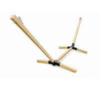 Struttura per amaca in legno, impregnata, pieghevole e regolabile, set completo, robusto e stabile, 200 kg, 1 o 2 persone, per riposare ovunque su una comoda amaca 65 x 65 mm (naturale)