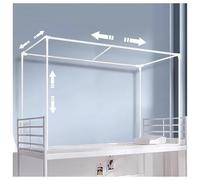 Struttura per letto a baldacchino, baldacchino a scomparsa per letto a castello, supporto per baldacchino per letto singolo, supporto universale telescopico in metallo per zanzariera per dormitorio