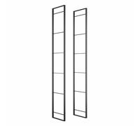 Struttura per Scaffale Lader H1790 Verniciato Nero Acciaio Emuca