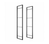 Emuca - Struttura per Scaffale stile industriale, Altezza 1150 mm, Acciaio, Laccato nero