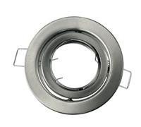 Struttura Rotonda Incasso Orientabile per Lampada GU10 REFLEX Metallo - CONFEZIONE: 1 pz., Colore: Nikel