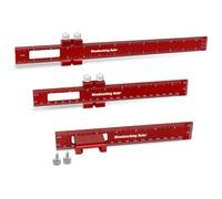Struttura scorrevole precisa, viti metalliche, incisione laser, doppia scala, set di righelli quadrati a T in lega di alluminio per la lavorazione del legno, strumento di misurazione regolabile, 3