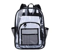 Struttura trasparente del PVC dello zaino dello studente di grande capacità di stoccaggio dello zaino dello zaino di pallacanestro dello zaino con il, Nero , Taglia unica