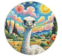 struzzo 1000 Teile Schwieriges Großes Stressabbau-Spielzeug Animali Rundes Puzzle Für Erwachsene Und Kinder Bildungswert Beste Geschenk 1000pcs (67.5x67.5cm)