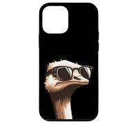 Struzzo che indossa occhiali da sole - Funny Zoo Animal Farm Farming Custodia per iPhone 12 mini