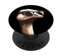 Struzzo che indossa occhiali da sole - Funny Zoo Animal Farm Farming PopSockets PopGrip Adesivo