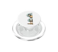 Struzzo curioso che sbircia stravagante uccello cartone animato PopSockets PopGrip per MagSafe