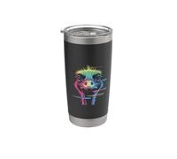 Struzzo divertente faccia di struzzo è il mio spirito animale amore struzzo Bicchiere termico in acciaio inox doppia parete