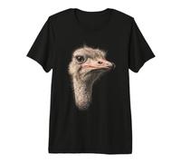 Struzzo Viso Savana Uccello Fauna Selvatica Natura Struzzo Maglietta Premium