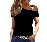 STRY Maglietta Righe Bianche e Nere,Camicette con Volant,t Shirt Viola Donna,Camicia Donna Viola,Bluse di Seta,Canotte Nere,Negozio Camicie Donna,Top Sportivo Maniche Lunghe,Camicie e Bluse Donna