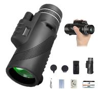 Stscope - Stetoscopio monoculare 360, telescopio ad alta potenza per adulti, a lungo raggio, portatile per visione notturna, con adattatore per smartphone e treppiede, per osservare le stelle, caccia
