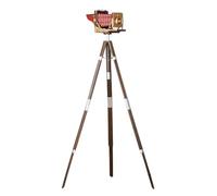 STSFXIF Cimelio Fotocamera d'Epoca con Supporto a Gambe E Obiettivo Anteriore in Metallo con Corpo per Arredamento Bar Ufficio Creativo, Treppiede