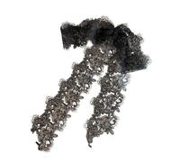 STSFXIF Fermaglio Capelli in Pizzo Clip Barretta Fiocco con Design Francese Sofisticato E Fermo Tipi di Capelli Comfort Tutto il Giorno Adatto a Nozze Feste Abbinamenti Giornalieri, Nero