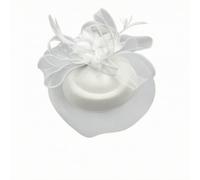 STSFXIF Fermaglio per Capelli Elegante con Base Rotonda Leggera Stratificata per Abbigliamento da Sposa Cerimonie Religiose Eventi di ianco