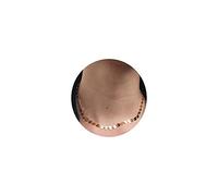 Sttiafay Collana girocollo con paillettes, con ciondoli a disco, collana alla clavicola, catena dorata, collana corta da donna (oro)