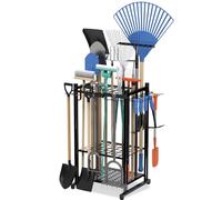 Sttoraboks Organizer per attrezzi da giardino con gancio portaoggetti, scaffale per attrezzi da cortile per garage, organizzazione e stoccaggio, fino a 50 attrezzi, robusto supporto per attrezzi da