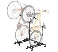 Sttoraboks Supporti verticali per bici (confezione da 2), portabici da pavimento per garage, supporto verticale per bici da interno con altezza regolabile per garage e appartamento, per ruote fino a
