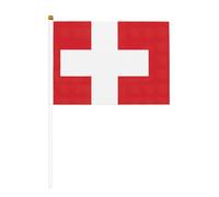 sttung Bandiera svizzera, 10 pezzi, bandierine palmari che sventolano bandiere per feste in strada, eventi sportivi, pub, decorazioni per auto