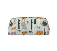 sttung Carino Fox Bear Bird Tree Stampa Elegante Makeup Storage Bag Multifunzionale Portatile Viaggio Borsa, Oro, Taglia unica