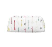 sttung Colorato Disegnato A Mano Arte con Stile Boho Frecce Stampa Elegante Sacchetto di Immagazzinaggio di Trucco Multifunzionale Portatile di, Argento, Taglia unica