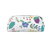 sttung Colorato Doodle Fiori Stampa Elegante Trucco Sacchetto di Immagazzinaggio Multifunzionale Portatile di Viaggio Sacchetto, Argento, Taglia unica
