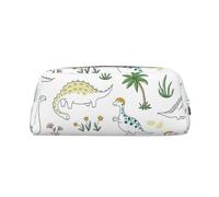 sttung Dinosauro che cammina stampa elegante borsa di immagazzinaggio di trucco multifunzionale portatile borsa di stoccaggio, Argento, Taglia unica