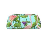sttung Flamingo Love Flowers Stampa Elegante Sacchetto di Immagazzinaggio di Trucco Multifunzionale Portatile Viaggio Borsa, Argento, Taglia unica