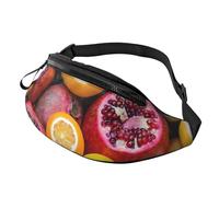 sttung Fruit Picture - Marsupio con stampa standard, per appassionati di escursioni, viaggi e corsa, Nero , Taglia unica