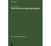 Stuart A. Ryder The D-stem in Western Semitic (Copertina rigida)