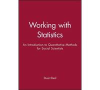 Stuart Reid Working with Statistics (Tascabile)