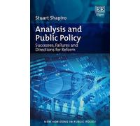 Stuart Shapiro Analysis and Public Policy (Copertina rigida)