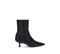 Stuart Weitzman Black Calf Leather Bos Taurus Ankle Boots - EU36.5/US6.5