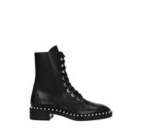 Stuart Weitzman Black Leather Ankle Boots - EU37/US7