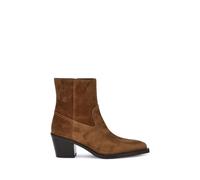 Stuart Weitzman Brown Calf Leather Bos Taurus Ankle Boots - EU39/US9