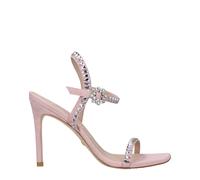 Stuart Weitzman Pink Leather Stiletto Heel Sandals - EU37/US7