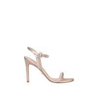 Stuart Weitzman Pink Satin Stiletto Heel Sandals - EU40/US10