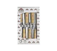 Stubai 353106 Set di Scalpelli Speciali, Manico in Legno, 6 Pezzi