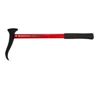 Stubai 674245 - Zaffiro a Mano con Manico in Alluminio Dritto 550 mm, Nero/Rosso, 28 x 13 x 13 cm