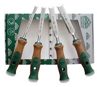 Stubai Scalpello Set Ferro Cesello Legno Stechmeißel Stemmen Manico IN Sughero
