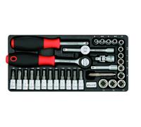 Stubai Set Chiavi a Bussola 1/4 " Cricchetto Dadi 2298 Dadi Strumento Infilare