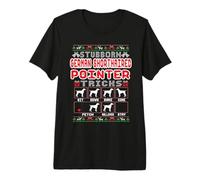 Stubborn German Shorthaired Pointer Tricks Dog Ugly Sweater Maglietta Premium
