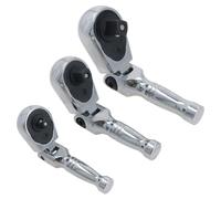 Stubby Flexi Headed Ratchet Set Avvitatore a Presa Reversibile 1/4in 3/8in 1/...