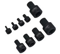 Stubby Impact XZN Spline Triple Square Maschio Prese M4 - M18 Unità Mista 9pz