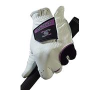 Stuburt Stglv09 Urban - Guanto da golf da donna, per tutte le stagioni, in pelle sintetica, colore: Bianco/Nero, donna, STGLV09, White/Black, Womens Left Hand Large