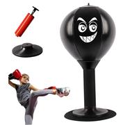 Stucchetto da punzonatura desktop con una tanta di aspirazione forte e un sacchetto per la scrivania portatile con la boxe di sollievo dal sorriso malvagio per gli impiegati per adulti bambini Black