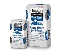 Stucco bianco in polvere AGUAPLAST MONT BLANC bianco vari formati - KG.15