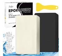 Stucco Epossidico, 280g di Riparazione Rapida Piscina Stucco, Sott'acqua o Sopra Putty Epossidico - 2 Parti di Argilla Epossidica Scultura per Incollare Metallo, Ceramica, Plastica (Nero)