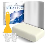 Stucco Epossidico - 340 g Stucco Epoxy Riparazione Bicomponente per Riparare, Riempire, Scolpire - Mastice Colla Epossidica, Argilla Modellabile per Incollare Metallo, Plastica, Ceramica (Bianco)