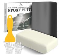 Stucco Epossidico - 340 g Stucco Epoxy Riparazione Bicomponente per Riparare, Riempire, Scolpire - Mastice Colla Epossidica, Argilla Modellabile per Incollare Metallo, Plastica, Ceramica (Grigio)
